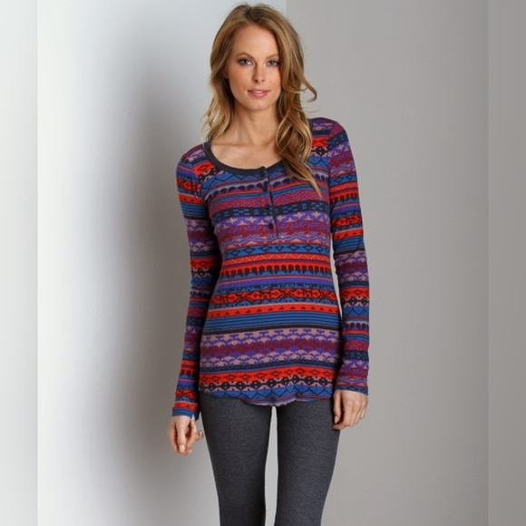 3/$25 Splendid | Waffle Knit Long Sleeve Thermal Top size Medium - Picture 2 of 10